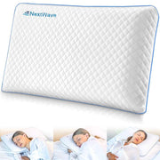 Pernă pentru dormit NextWave Spumă cu memorie cu gel ventilat Confort răcoros cu zone termice pentru somn odihnitor
