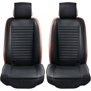 Set de 2 huse NextWave®️ pentru scaune auto, ofera protectie scaunelor din fata, universala, masina personala, taxi, ride sharing, antialunecare, material respirabil, pentru toate sezoanele, buzunare de depozitare