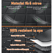 Husa scaune auto protectie si transport animale NextWave®️, Universala, pentru caini si pisici de toate taliile, Impermeabila, 137cm, Negru