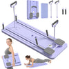 Aparat Pilates Reformer pliabil NextWave® – echipament de antrenament pentru acasa, ideal pentru incepatori si avansati, cadru metalic rezistent, sistem ajustabil pentru exercitii variate, usor de pliat si depozitat, Roz