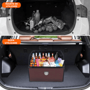 Organizator portbagaj auto Premium NextWave®️, Multifunctional, Pliabil, Rezistent, Manere Laterale, Prindere cu catarame, 1 compartiment mare, 38x31x30 cm