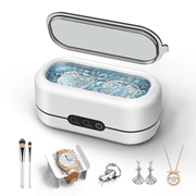 Sterilizator Ultrasonic Profesional 48kHz pentru bijuterii, Proteze, Ochelari, Ceasuri, Monede, Sticla, 2 moduri de curatare, Accesorii de Manichiura si Pedichiura, Biberoane si Suzete, Aparat de curatare pentru uz casnic, portabil, rezervor din inox