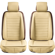 Set de 2 huse NextWave®️ pentru scaune auto, ofera protectie scaunelor din fata, universala, masina personala, taxi, ride sharing, antialunecare, material respirabil, pentru toate sezoanele, buzunare de depozitare