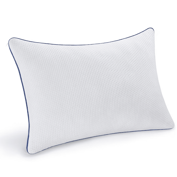 Perna ortopedica pentru dormit ajustabila NextWave®️, Spuma cu Memorie cu gel Maruntita pentru Gat si Suport Cervical, 2 Zone de Confort, Husa lavabila, Ideala pentru dormitul lateral, spate sau stomac, 70x50 cm