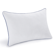 Perna ortopedica pentru dormit ajustabila NextWave®️, Spuma cu Memorie cu gel Maruntita pentru Gat si Suport Cervical, 2 Zone de Confort, Husa lavabila, Ideala pentru dormitul lateral, spate sau stomac, 70x50 cm