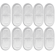 Set 10 Filtre pentru Dispenser Apa Automat NextWave™, Compatibil cu model D10 tip fantana pentru pisici 2-1 din Inox, Purificare, Ionizare, Carbon activ