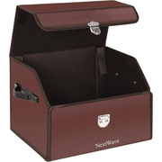 Organizator portbagaj auto Premium NextWave®️, Multifunctional, Pliabil, Rezistent, Manere Laterale, Prindere cu catarame, 1 compartiment mare, 38x31x30 cm