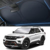 Parasolar auto NextWave® pentru parbriz, material reflectorizant 280T, protectie UV pana la 99%, design pliabil cu cadru flexibil din otel cu memorie, reduce acumularea caldurii si protejeaza interiorul, husa de depozitare inclusa, negru
