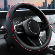 Husa volan auto NextWave®, din piele ecologica din microfibra, captuseala interioara antiderapanta, cusaturi ranforsate, protectie impotriva uzurii, zgarieturilor si caldurii, montare usoara, compatibila cu volane de 37-39 cm