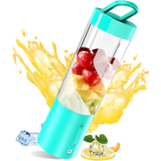 Mini Blender Electric NextWave™, Portabil, Multifunctional, Auto-curatare, Autonomie Mare, Baterie reincarcabila 4000mAh, Smoothie, legume si fructe, Milk shake, Fresh, 400 ml, 6 Lame 3D