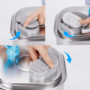 Set 16 filtre de rezerva pentru dispenser de apa tip adapator, fantana pentru pisici si caini NextWave®️ din Inox, purificare, elimina eficient impuritatile si firele de par, carbon activ, 8 filtre de bumbac si 8 bureti prefiltranti