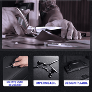 Organizator portbagaj auto Premium NextWave®️, Multifunctional, Pliabil, Rezistent, Manere Laterale, Prindere cu catarame, 3 compartimente mari, 75x31x30 cm