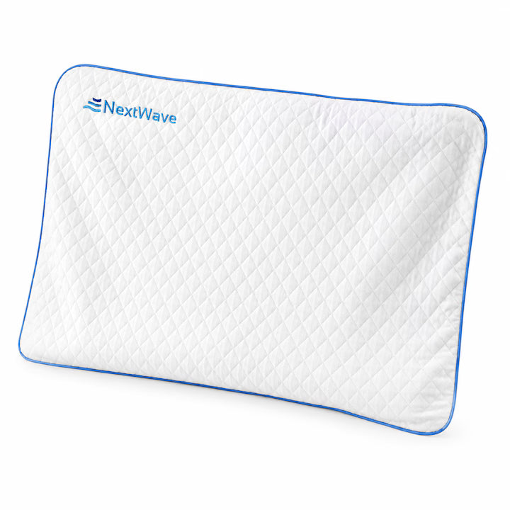 Fata de Perna pentru Perna Ortopedica NextWave®, Husa Detasabila Lavabila, Compatibila 60x40 cm, pentru Perne cu Spuma Memory si Gel Ventilat, 2 Zone Termice, Protectie Igienica, Material Respirabil, Alb