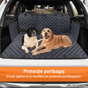 Husa scaune auto protectie si transport animale NextWave®️, Universala, pentru caini si pisici de toate taliile, Impermeabila, 137cm, Negru