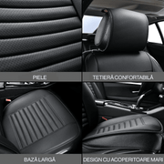 Set de 2 huse NextWave®️ pentru scaune auto, ofera protectie scaunelor din fata, universala, masina personala, taxi, ride sharing, antialunecare, material respirabil, pentru toate sezoanele, buzunare de depozitare