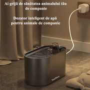 Dispenser apa automat NextWave®, tip fantana pentru pisici si caini, cu purificare si filtrare prin carbune activ, 3L, led luminos, senzor nivel apa, silentios, adaptor priza