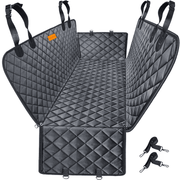 Husa scaune auto protectie si transport animale NextWave®️, Universala, pentru caini si pisici de toate taliile, Impermeabila, 137cm, Negru