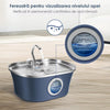 Fantana Apa Pisici si Caini NextWave®, Dispenser Automat cu fereastra mare pentru nivelul apei, purificare si filtrare prin carbune activ, otel inoxidabil 304, ultra-silentiosa, USB, adaptor priza, capacitate 3.2L