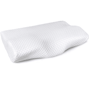 Perna ortopedica pentru dormit NextWave®️, Spuma cu Memorie ergonomica pentru Gat si Suport Cervical, Husa lavabila, Ideala pentru dormitul lateral, spate sau stomac