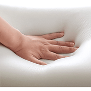 Perna ortopedica pentru dormit NextWave®️, Spuma cu Memorie, Ergonomica pentru Gat si Suport Cervical, Husa detasabila lavabila, Ideala pentru dormitul lateral, spate sau stomac, alba