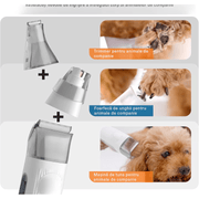 Masina De Tuns Animale, Caini, Pisici NextWave®, Aspirator 7 in 1 pentru toaletarea animalelor de companie si materiale textile, 6 marimi pentru tuns, Usor de Utilizat, Zgomot Redus