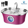Fantana Apa Pisici si Caini NextWave®, Dispenser Automat cu fereastra mare pentru nivelul apei, purificare si filtrare prin carbune activ, otel inoxidabil 304, ultra-silentiosa, USB, adaptor priza, capacitate 3.2L