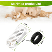 Set 12 filtre de rezerva pentru dispenser de apa tip adapator fantana pentru pisici si caini NextWave®️, purificare, elimina eficient impuritatile si firele de par, carbon activ, 6 filtre de bumbac si 6 bureti prefiltranti