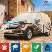 Prelata Auto Premium NextWave®️, Impermeabila, Protectie UV, Praf, Zapada, Inghet, Universala pentru Sedan, Buzunare Oglinzi, Fermoar Usa Sofer, Material Premium, Husa Saculet Depozitare