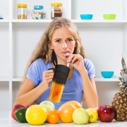 Blender electric portabilMini Blender Electric NextWave™, Portabil, Multifunctional, Auto-curatare, Autonomie Mare, Baterie reincarcabila 4000mAh, Smoothie, legume si fructe, Milk shake, Fresh, 470 ml, 6 Lame 3D