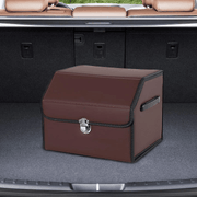 Organizator portbagaj auto Premium NextWave®️, Multifunctional, Pliabil, Rezistent, Manere Laterale, Prindere cu catarame, 1 compartiment mare, 38x31x30 cm