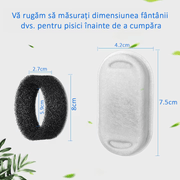 Set 16 filtre de rezerva pentru dispenser de apa tip adapator, fantana pentru pisici si caini NextWave®️ din Inox, purificare, elimina eficient impuritatile si firele de par, carbon activ, 8 filtre de bumbac si 8 bureti prefiltranti