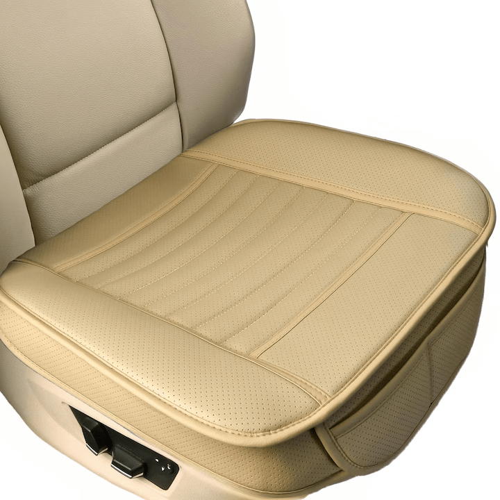 Husa scaun auto NextWave®️, universala, 53 x 53 cm, ofera protectie pentru sezut scaun fata, piele PU, anti-alunecare, design elegant cu buzunar pentru depozitare