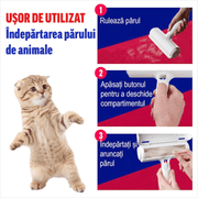 Perie pentru curatarea parului NextWave® de pisici, caini sau alte animale de companie, reutilizabila, Alb