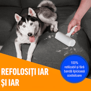 Perie pentru curatarea parului NextWave® de pisici, caini sau alte animale de companie, reutilizabila, Alb