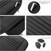 Set 2 Huse scaun auto fata universala si 1 husa bancheta NextWave®️, ofera protectie pentru sezut scaune fata si bancheta, design elegant cu buzunar pentru depozitare, anti-alunecare, material respirabil, pentru toate sezoanele, piele PU, negru